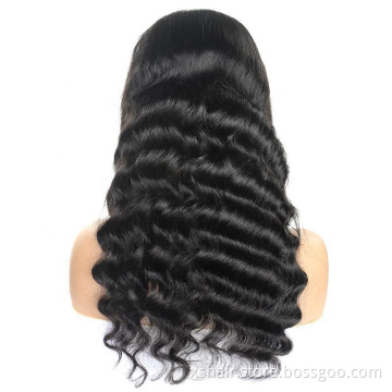 Loose wave frontal lace wig raw virgin human hair wigs with frontal unprocessed human hair lace front closure wigs